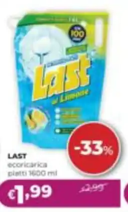 La Saponeria Last ecoricarica piatti offerta
