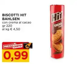 Alì Supermercati Biscotti Hit Bahlsen con crema al cacao offerta
