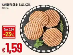 Famila Superstore Hamburger di salsiccia offerta