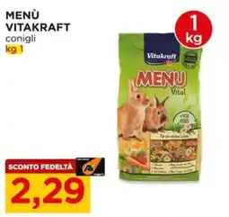 Alì Supermercati Menù Vitakraft conigli offerta