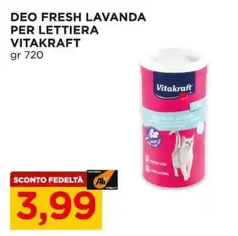 Deo fresh lavanda per lettiera Vitakraft