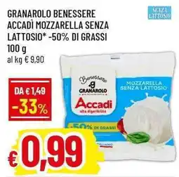 Famila Superstore Accadi mozzarella senza lattosio offerta