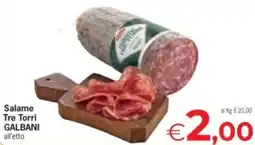 Despar Salame Tre Torri Galbani offerta