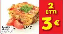 Despar Lasagne al ragù offerta