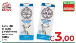 Despar Latte UHT di capra parzialmente scremato GIRAU offerta