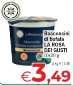 Despar Bocconcini di bufala LA ROSA DEI GUSTI offerta