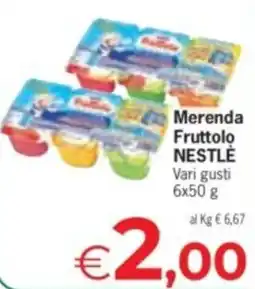 Despar Merenda Fruttolo Nestlé offerta