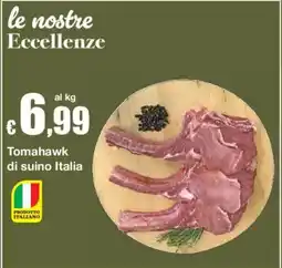 Sì con te Tomahawk di suino Italia offerta