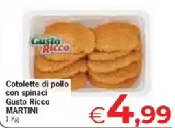 Despar Cotolette di pollo con spinaci Gusto Ricco offerta