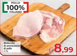 Despar Bistecche di sovracoscia di pollo offerta