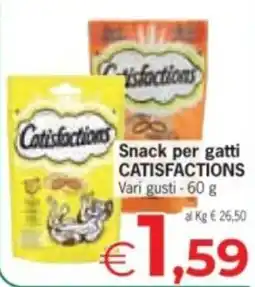 Despar Snack per gatti CATISFACTIONS offerta