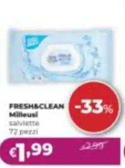 La Saponeria Fresh&clean Milleusi salviette offerta