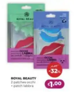 La Saponeria Royal Beauty 2 patches occhi + patch labbra offerta