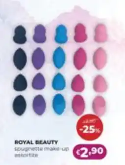 La Saponeria Royal Beauty spugnette make-up assortite offerta