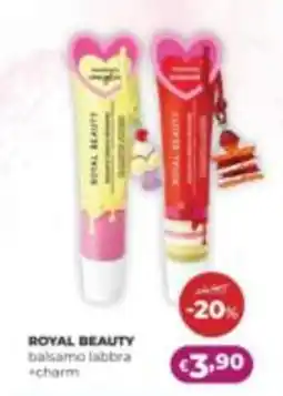 La Saponeria Royal Beauty balsamo labbra +charm offerta