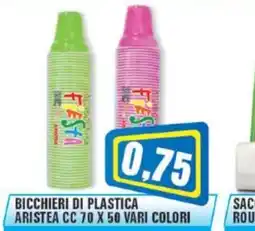 Punto Vigas Bicchieri di plastica Aristea offerta