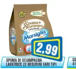 Punto Vigas Spuma di sciampagna lavatrice Marsiglia offerta