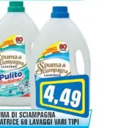 Punto Vigas Spuma di sciampagna lavatrice offerta