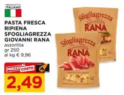 Alì Supermercati Pasta fresca ripiena sfogliagrezza Giovanni Rana offerta