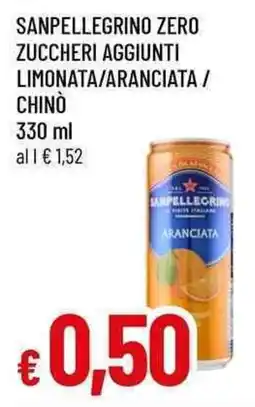 Famila Superstore Sanpellegrino zero zuccheri aggiunti limonata/aranciata/ chinò offerta