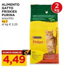 Alì Supermercati Alimento gatto Friskies Purina assortito offerta