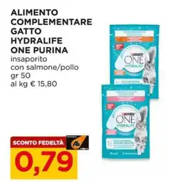 Alì Supermercati Alimento complementare gatto Hydralife One Purina offerta