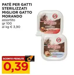 Alì Supermercati Patè per gatti sterilizzati Miglior gatto Morando offerta