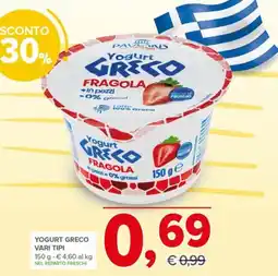 Todis Yogurt Greco Fragola offerta