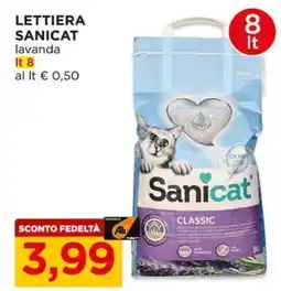 Alì Supermercati Lettiera Sanicat lavanda offerta