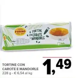 Todis Tortine con carote e mandorle offerta