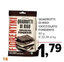 Todis Fiorentini Quadrotti di riso cioccolato fondente offerta