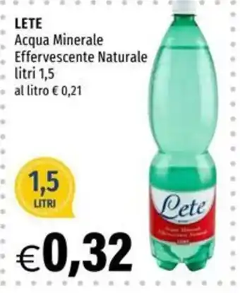 Acqua Minerale Effervescente Naturale Lete