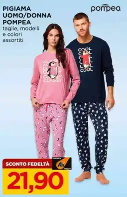 Alì Supermercati Pigiama uomo/donna Pompea offerta