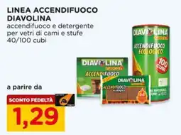 Alì Supermercati Accendifuoco ecologico Diavolina offerta
