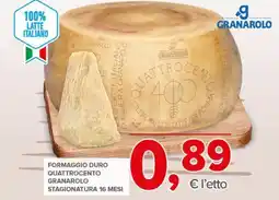 Todis Formaggio duro quattrocento Granarolo offerta