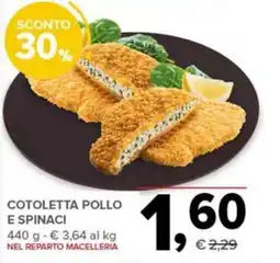 Todis Cotoletta pollo e spinaci offerta