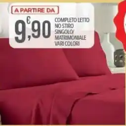Iper Romagnolo Completo letto no stiro singolo/matrimoniale offerta
