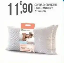 Iper Romagnolo Coppia di guanciali fiocco memory offerta