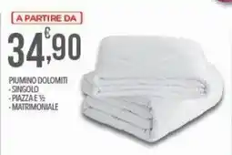 Iper Romagnolo Piumino Dolomiti offerta