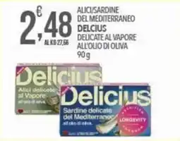 Iper Romagnolo Alici/sardine del mediterraneo delicata al vapore all'olio di oliva offerta