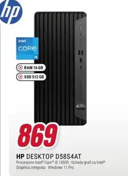Trony HP DESKTOP D58S4AT offerta
