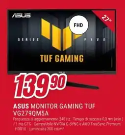 Trony Asus monitor gaming tuf offerta