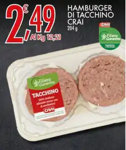 Crai Hamburger di tacchino Crai offerta