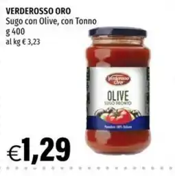 Hurrà Verderosso Oro Sugo con Olive, con Tonno offerta