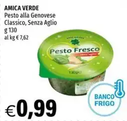 Hurrà Amica Verde Pesto alla Genovese Classico, Senza Aglio offerta