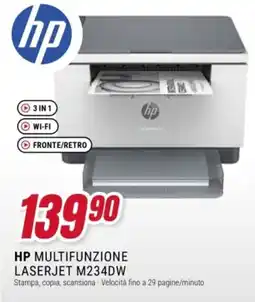 Trony HP Multifunzione LaserJet M234DW offerta