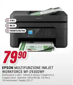 Trony Epson multifunzione inkjet workforce wf-2930dwf offerta