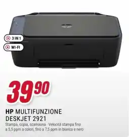 Trony HP Multifunzione Deskjet 2921 offerta