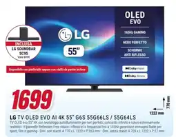 Trony LG TV OLED EVO AI 4K 55" offerta