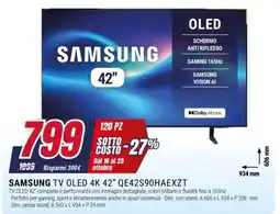 Trony Samsung TV OLED 4K 42" offerta